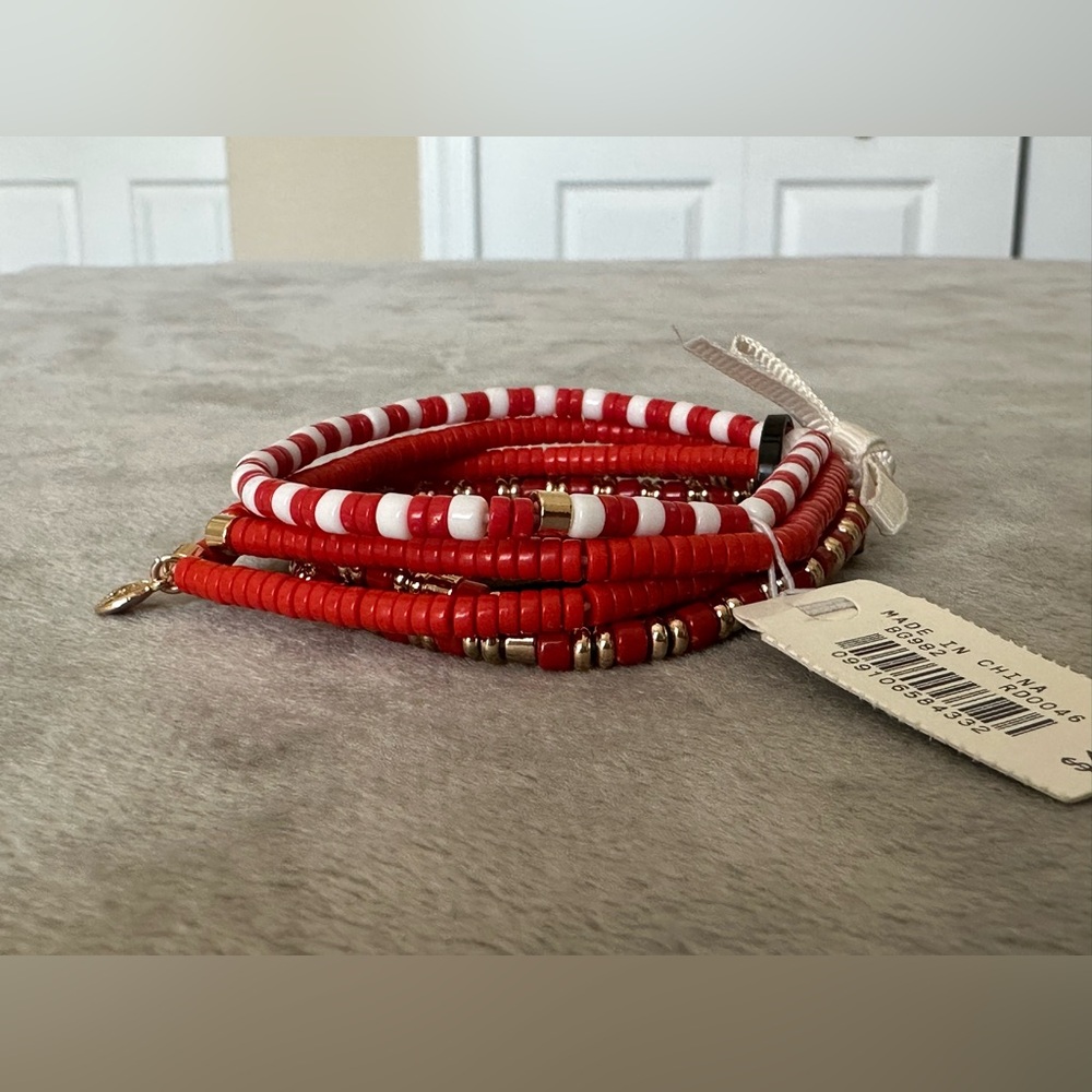 J. Crew Set of 5 Beaded Stretch Bracelets